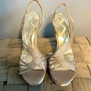 Nina Rhinestone Heels